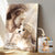 Personalized Memorial Pet Wall Art Canvas - Jesus God Hug A Dog - Jesus Canvas - Christian Canvas Wall Art - Ciaocustom