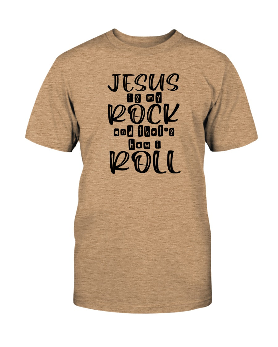 Jesus Is My Rock Tee Shirts For Women - Christian Shirts for Women - Religious Tee Shirts