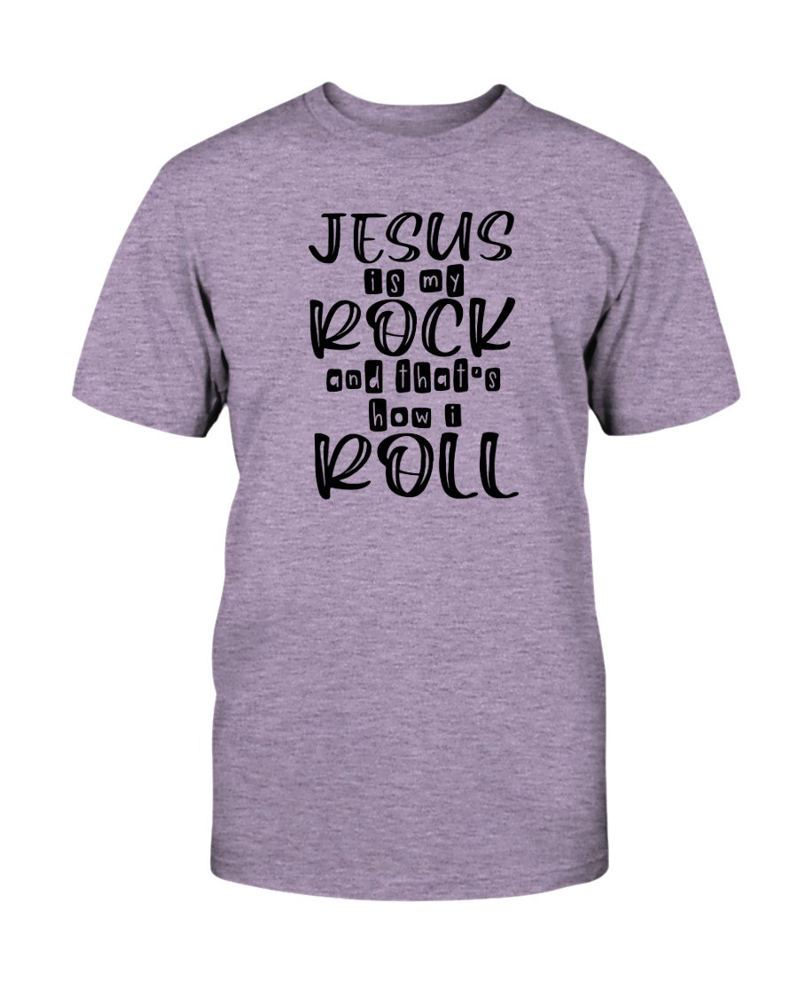 Jesus Is My Rock Tee Shirts For Women - Christian Shirts for Women - Religious Tee Shirts