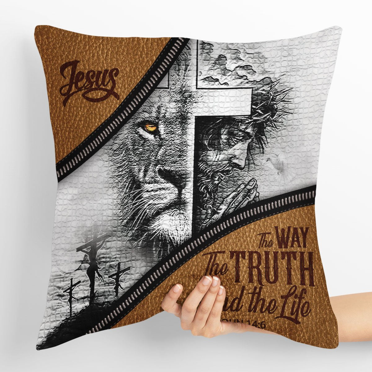 Unique Throw Pillow - The Way The Truth And The Life HIM183 - 4