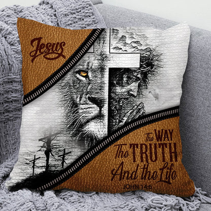 Unique Throw Pillow - The Way The Truth And The Life HIM183 - 3