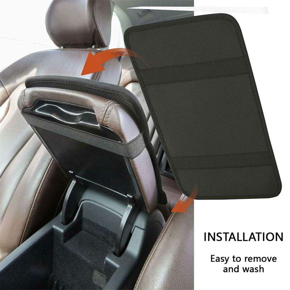 Daisy Vase Always Stay Humble And Kind Seat Box Cover, Christian Car Center Console Cover, Religious Car Interior Accessories