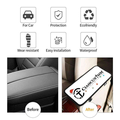 Dandelion Create In Me A Clean Heart Psalm 5110 Seat Box Cover, Christian Car Center Console Cover, Religious Car Interior Accessories